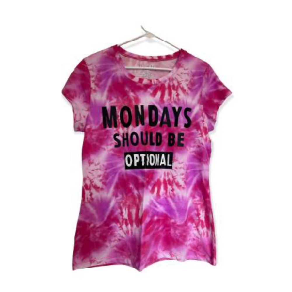Woundup tie dye pink t-shirt XXL